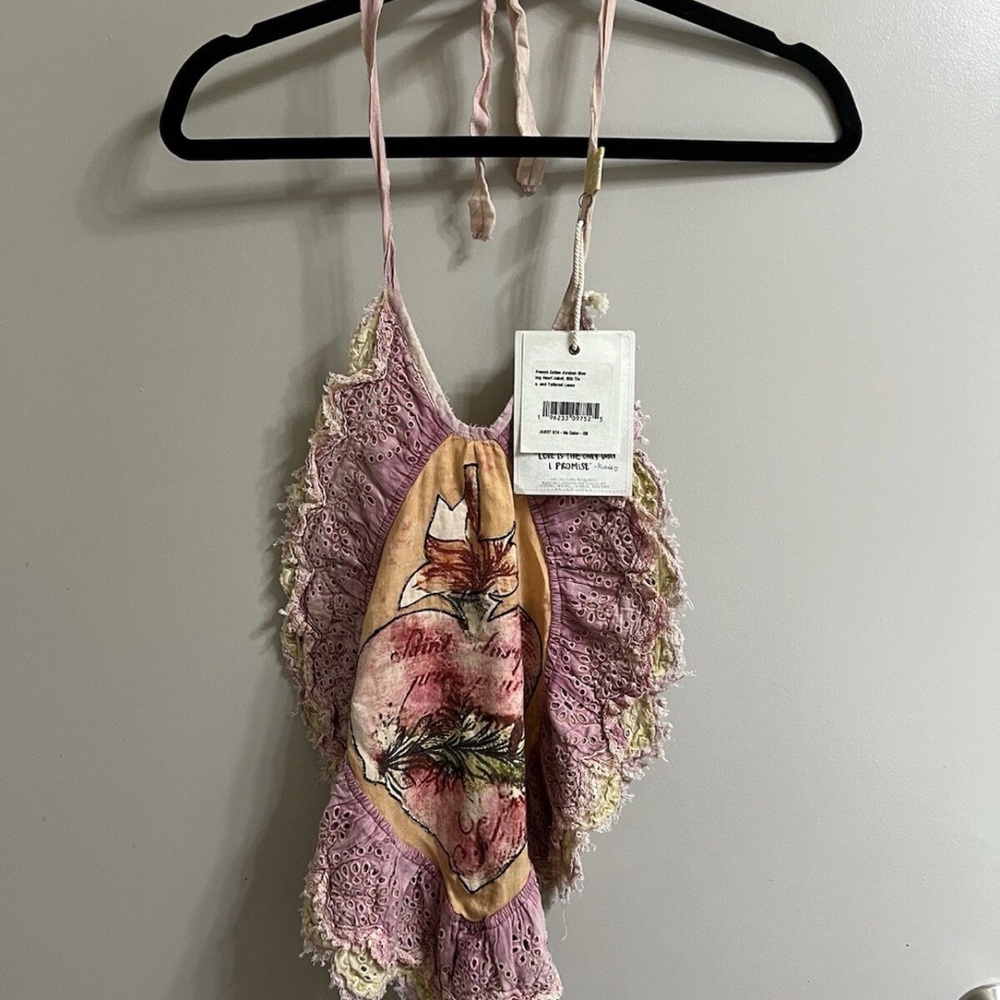 Magnolia Pearl French cotton Awaken Heart Jabot (item B18)